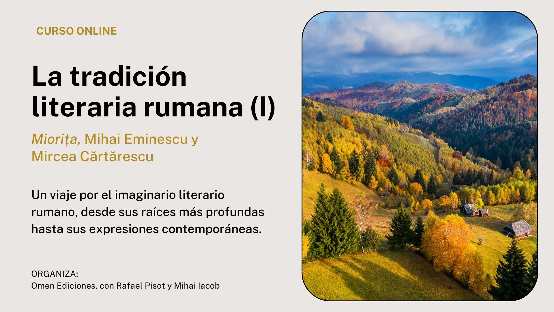 Curso «La tradición literaria rumana» (I) - Imagen 2